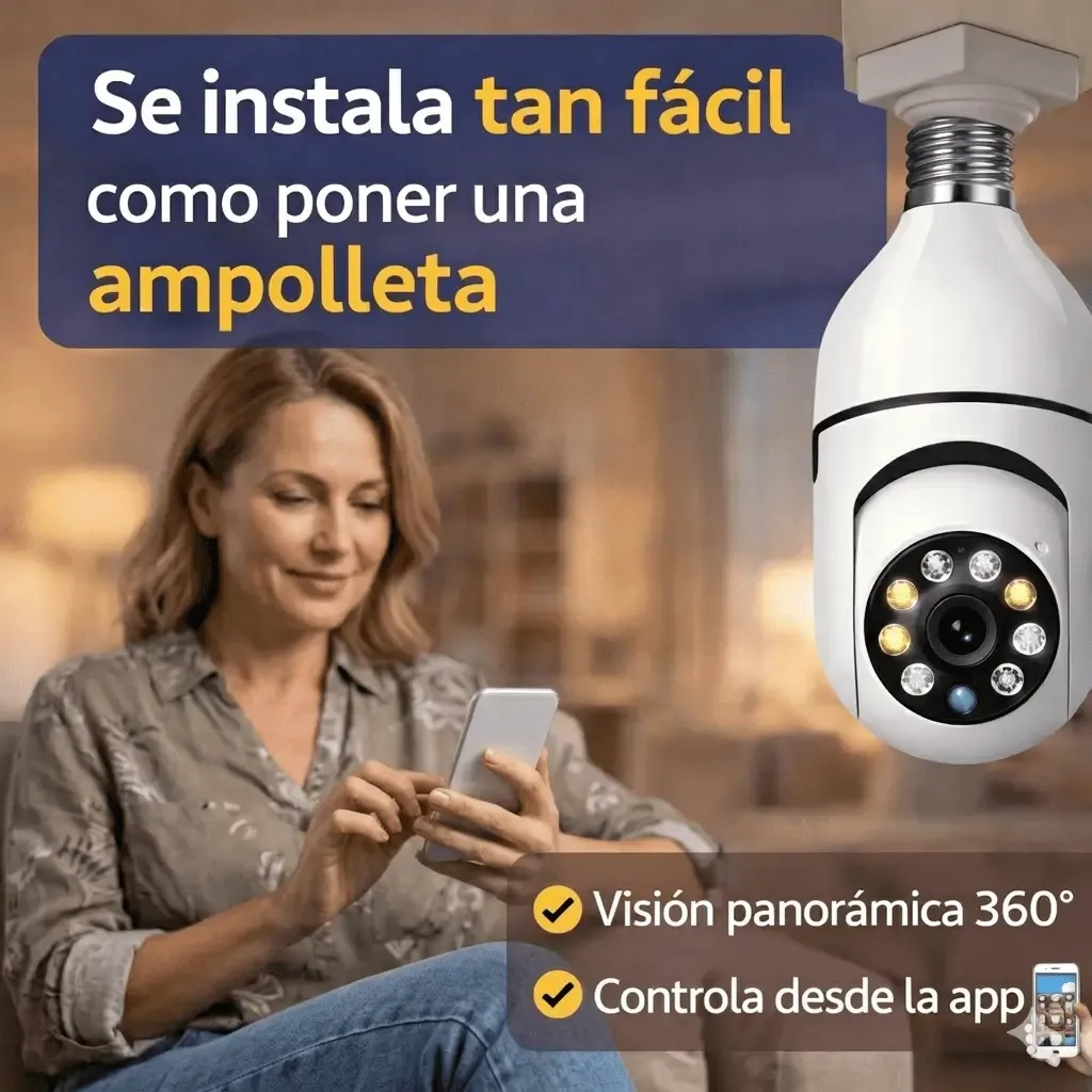 Cam360Pro - Cámara de Seguridad HD WIFI